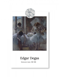 〔限定数量〕 エドガードが名画はがき（9種）[Edgar Degas Masterpiece Postcard]