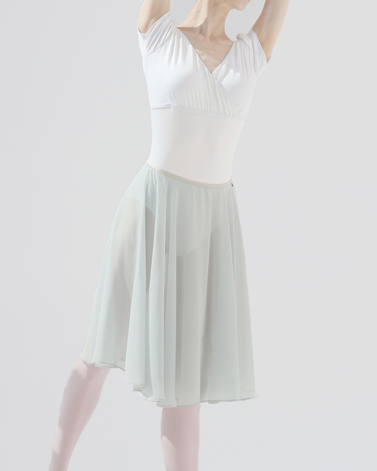 360度リハーサルスカート[アッシュグリーン] 360-degree rehearsal skirt [ash green]