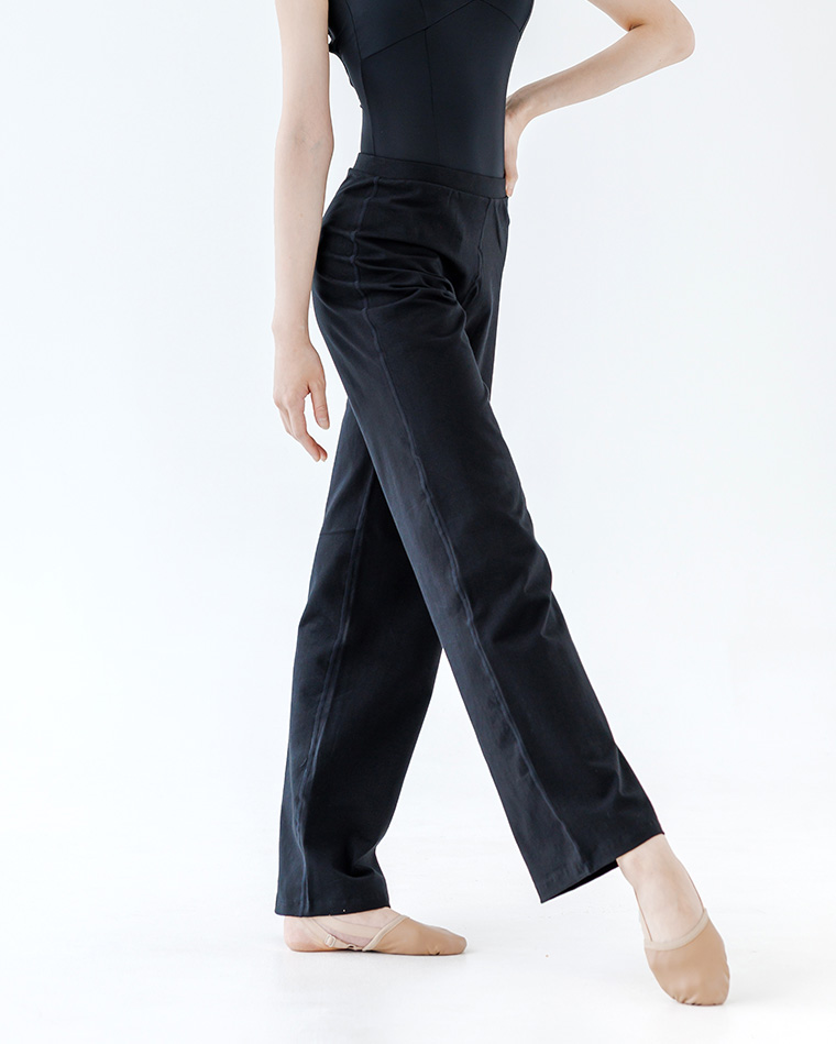 ハイウエストイネーブルパンツ-こートンスパン [High Waist Able Pants-Cotton span]