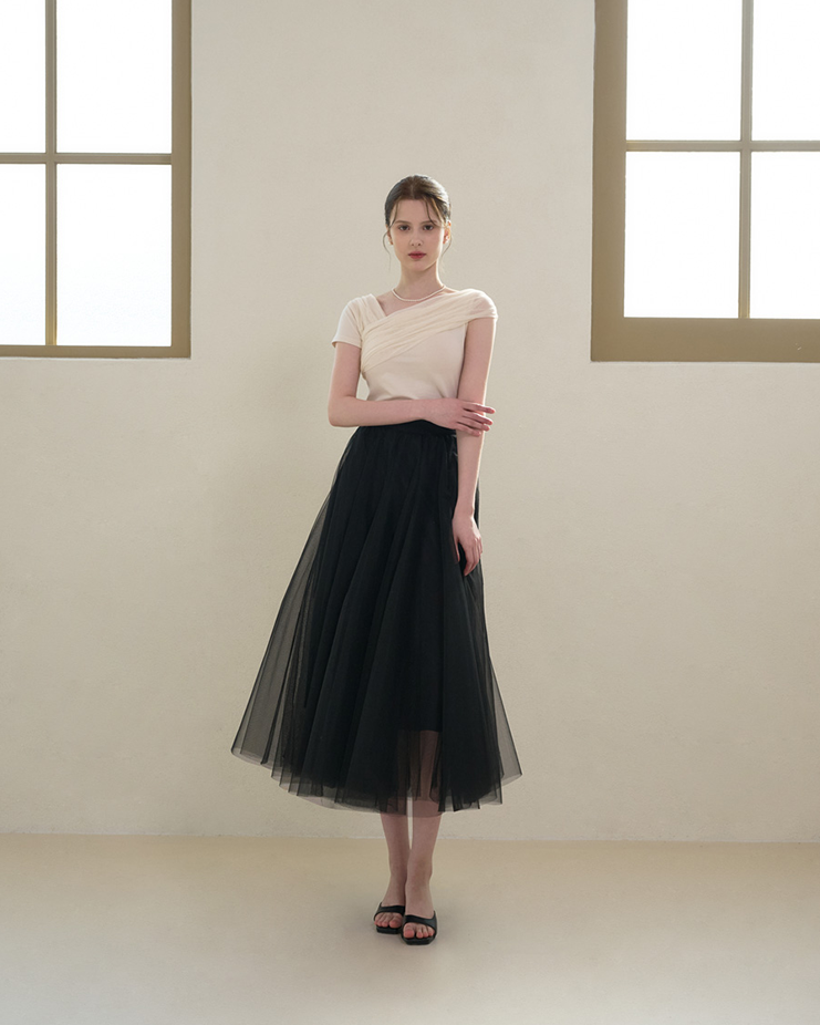 Reve sha skirt[Black]