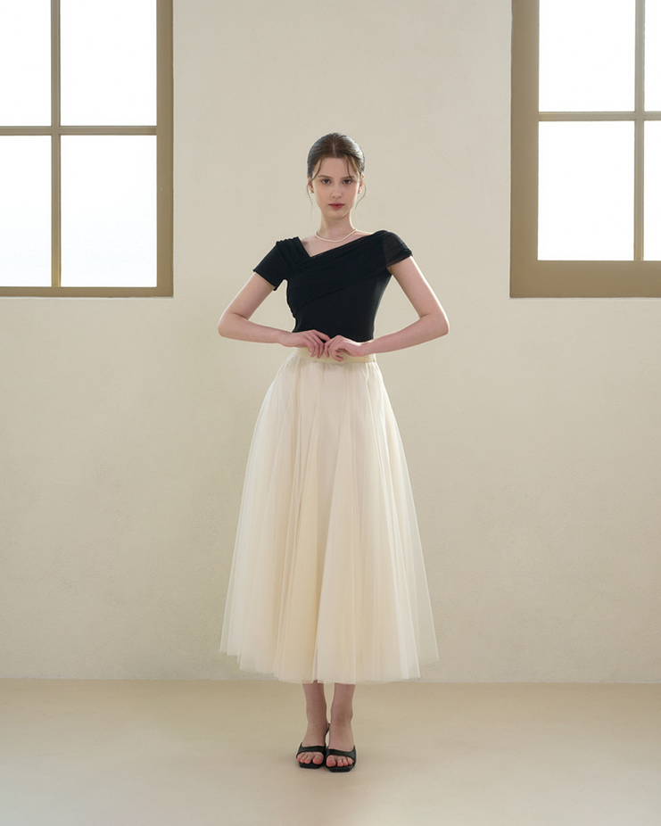 Reve sha skirt [Cream]