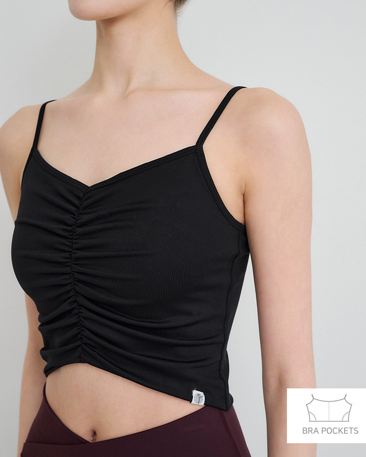 ベルナキャミソールトップ[ブラック] Berna Camisole Tower [Black]