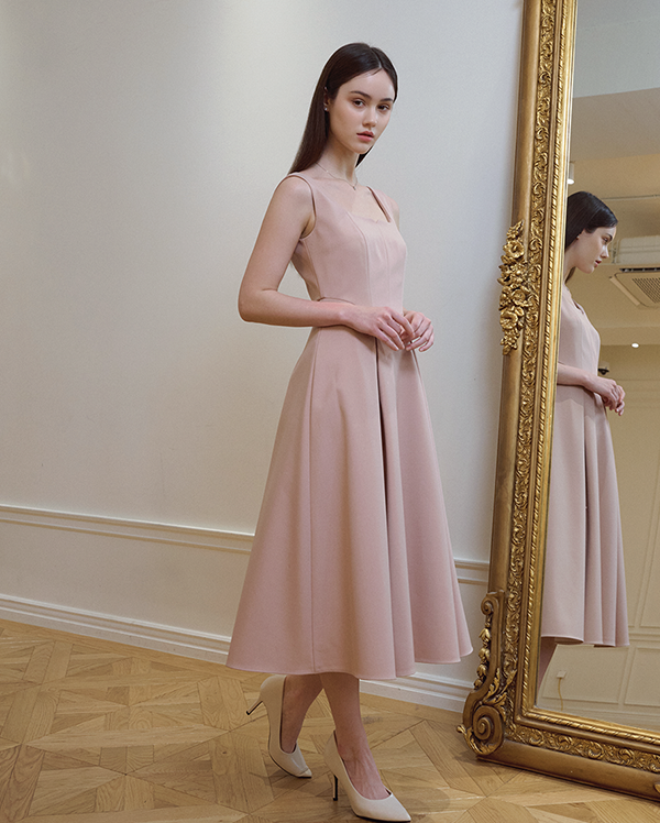 Diana dress [Dry pink]