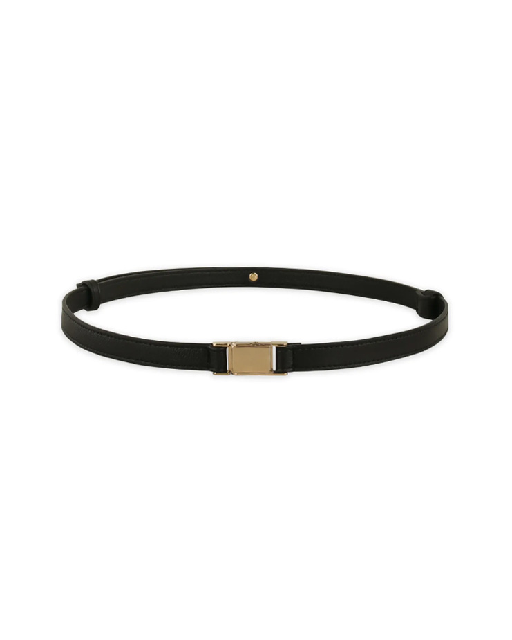Kelly buckle leather belt [ブラック] Korea